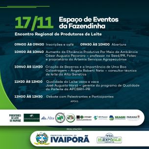 A partir de amanhã (14/11), começa a 19ª ExpoVale Ivaiporã