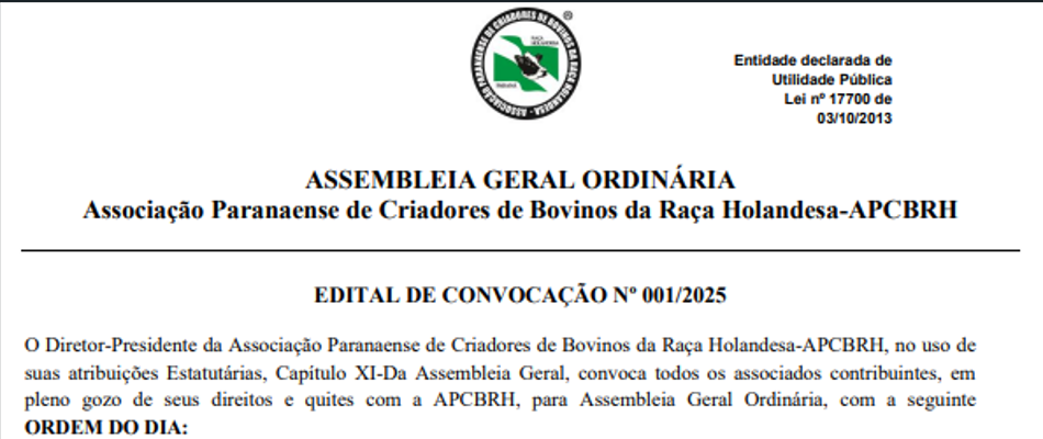 Assembleia Geral Ordinária