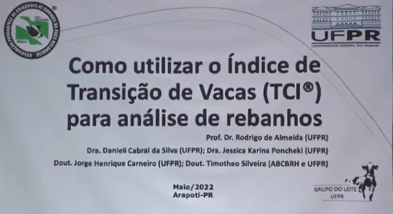 Evento Índice de Transição de Vacas (TCI) em Arapot-PR
