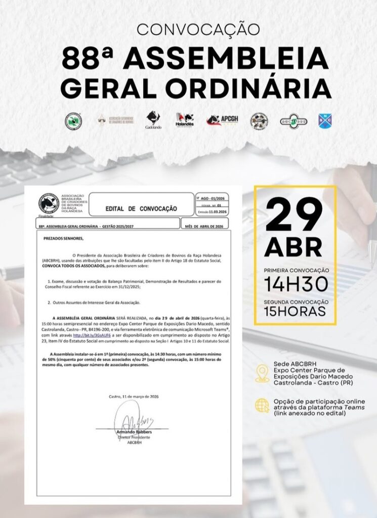 Assembleia Geral Ordinaria Associaçao Brasileira 2026