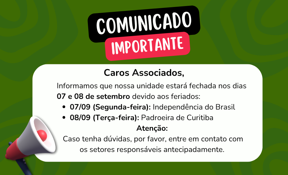 AVISO – feriado – SITE